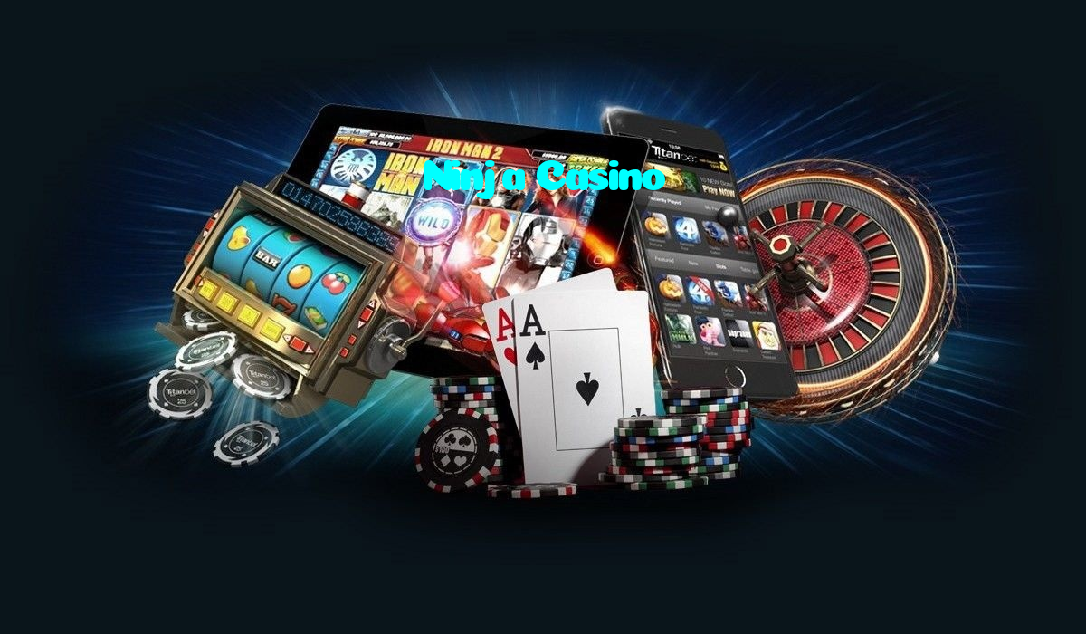 Ninja Casino casino presented on mobile device in Pakistan with slots and live games